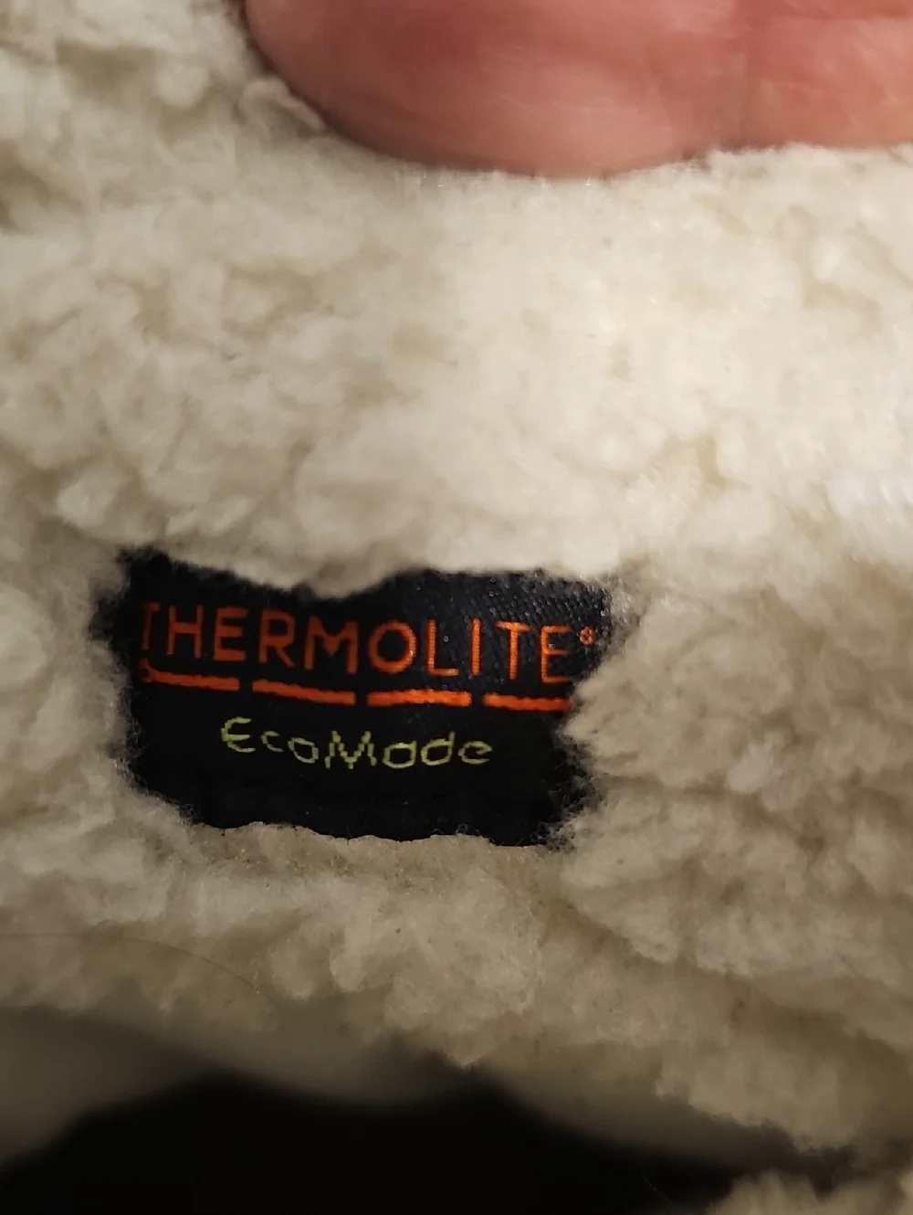 Cat And Jack Thermolite EcoMade Insulated Lining - Cream Sherpa Interior